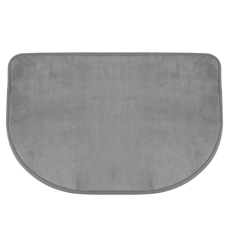 SUNLAND Dog Food Mat Ultra Water Absorbent Pet Feeding Mat Non-Slip Pet Bowl Mat for Dogs and Cats Light Grey - BeesActive Australia