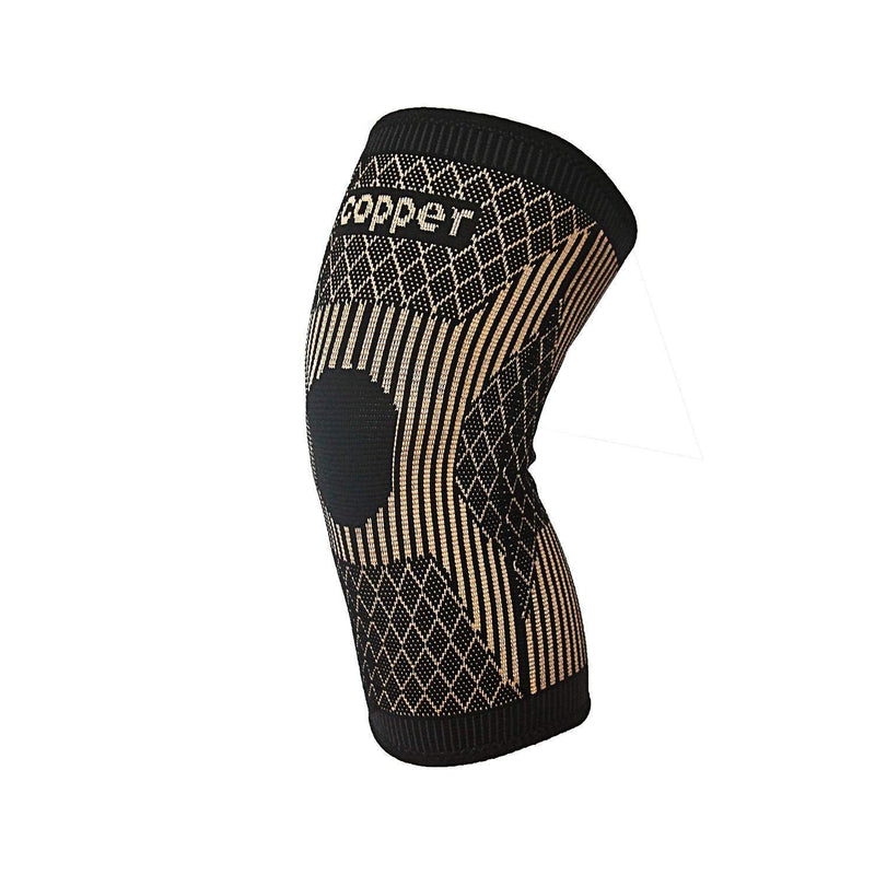 Copper Knee Brace -Copper Knee Sleeve Compression for Sports,Workout,Arthritis Pain Relief and Support -Single XXX-Large - BeesActive Australia