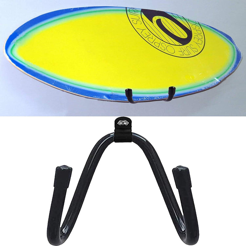 Pmsanzay Surfboard Wall Mount Rack, for Ski and Snowboard Storage Rack, Wakeboard Wall Rack Display Mount, Skateboard Wall Hangers Holder - No More Than 20LB (10KG) - W/Hardware - Black - BeesActive Australia