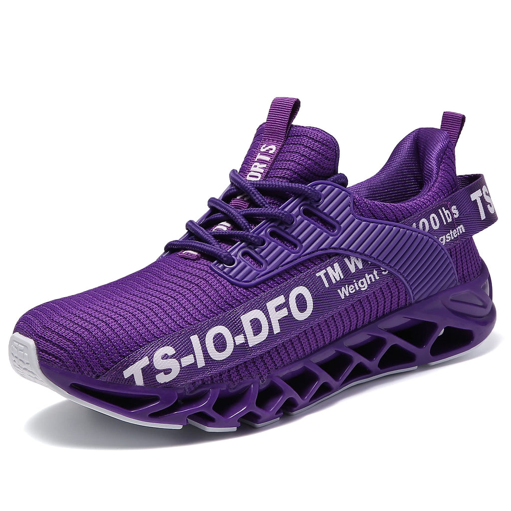 TSIODFO Mens Running Shoes Athletic Walking Sneakers 7 Purple - BeesActive Australia