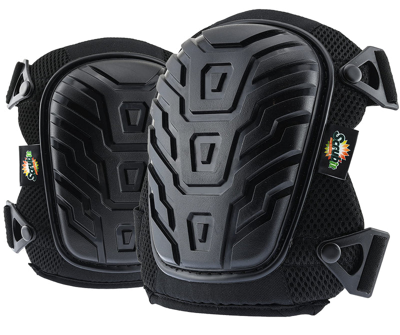 Knee Pads for Work - Universal Fit for Men and Women - Professional Poly-Shield Knee Pads With Gel-Padded Cushion - Construction Knee Protector With Adjustable Buckle Closure & Non-Slip Straps - BeesActive Australia