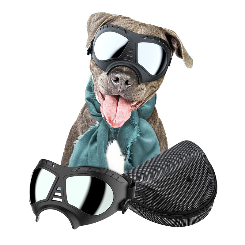 NVTED Dog Goggles Big Area Dog Sunglasses, Large Breed Windproof Snowproof Eye Protection Dog Glasses for Outdoor Driving Cycling - BeesActive Australia