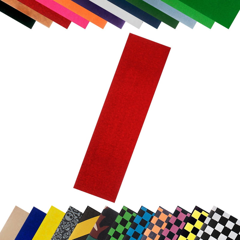 Turbo 9 x 33 Inch Skateboard Grip Tape Sheet Red - BeesActive Australia