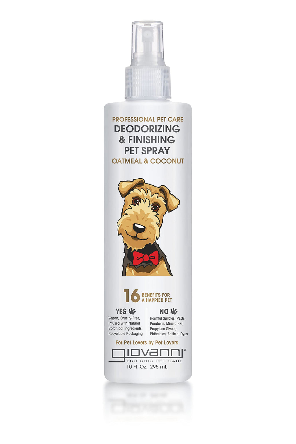 GIOVANNI Professional Pet Deodorizing & Finishing Spray, 10 oz. – Oatmeal & Coconut Helps Neutralizes Odors, Silkens, Freshens Fur - BeesActive Australia