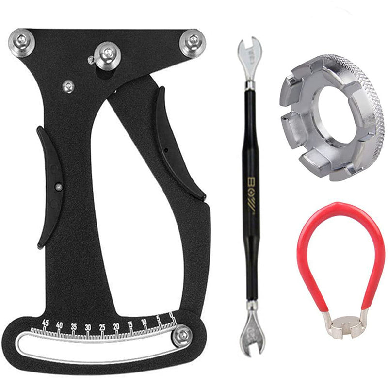 CYBTM Bike Spoke Tension Meter Wrench Tool Kits Wire Tension Adjustment Indicator Calibration Wheel Correction Gauge Tool - BeesActive Australia