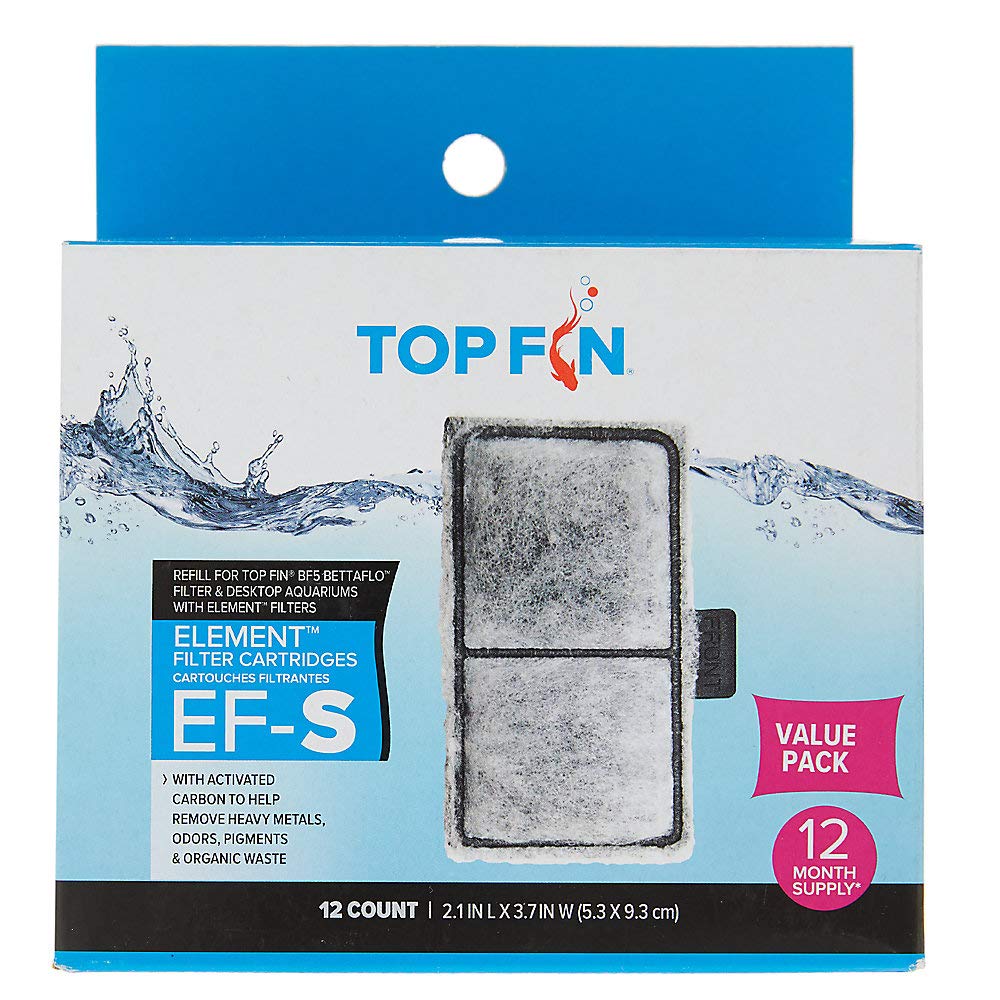 Top Fin EF-S Element Aquarium Filter Cartridges - 12pk - BeesActive Australia