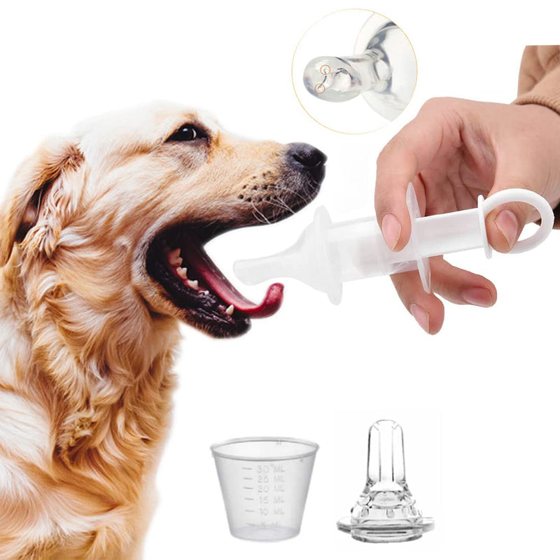 Pet Feeding Syringe Soft Tip Cat Dog Syringe Bottles for Pet Feeding Oral Syringe Pet Liquid Feeding Kit for Nursing Puppies and Kittens - BeesActive Australia