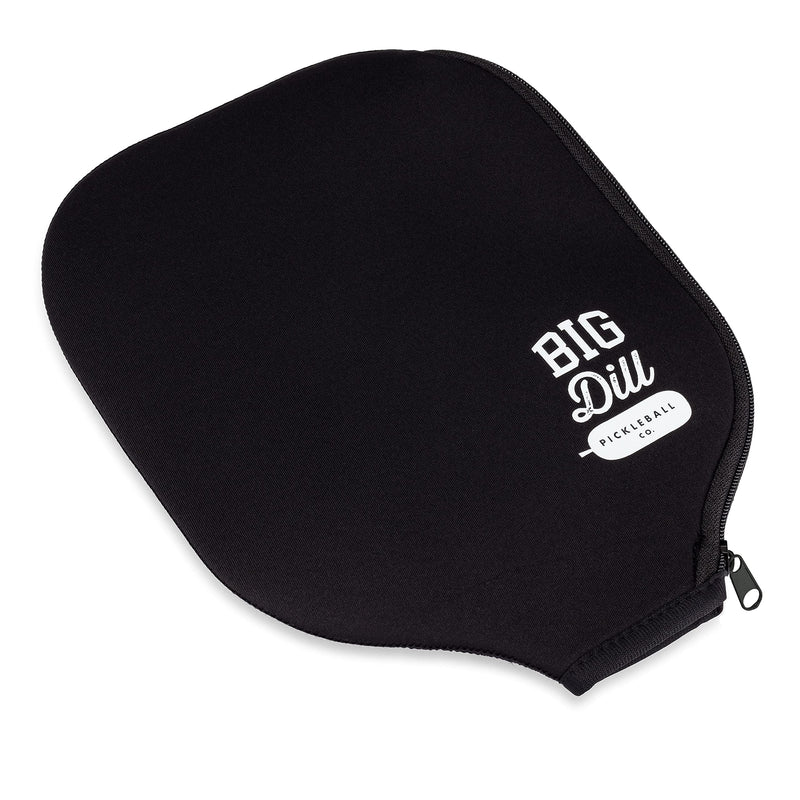 Big Dill Pickleball Co. Neoprene Sleeve Pickleball Paddle Cover - Fits Paddles up to 8.25" Wide Black - BeesActive Australia