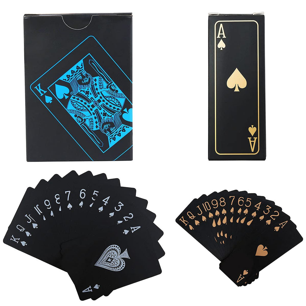 2 Decks Plastic Aterproof Playing Cards Flexible PVC Waterproof Poker Cards,Bridge,Novelty Poker Game Tools for Family and Classic Trick Cards - BeesActive Australia