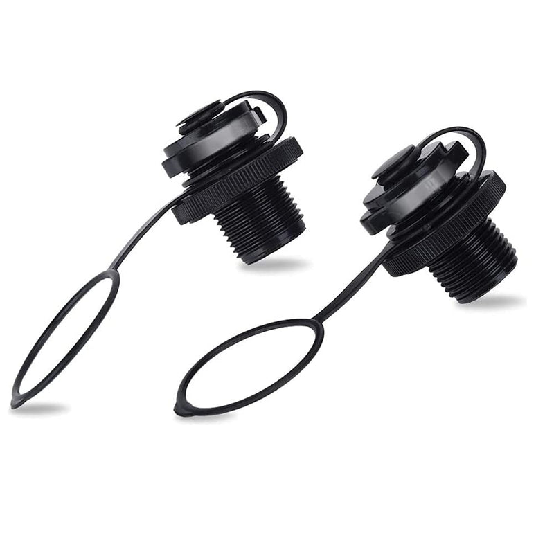 Inflatable Boat Air Valve,2PCS Inflatable Boat Spiral Air Plugs One-Way Inflation Replacement Screw for Inflatable Boat - BeesActive Australia