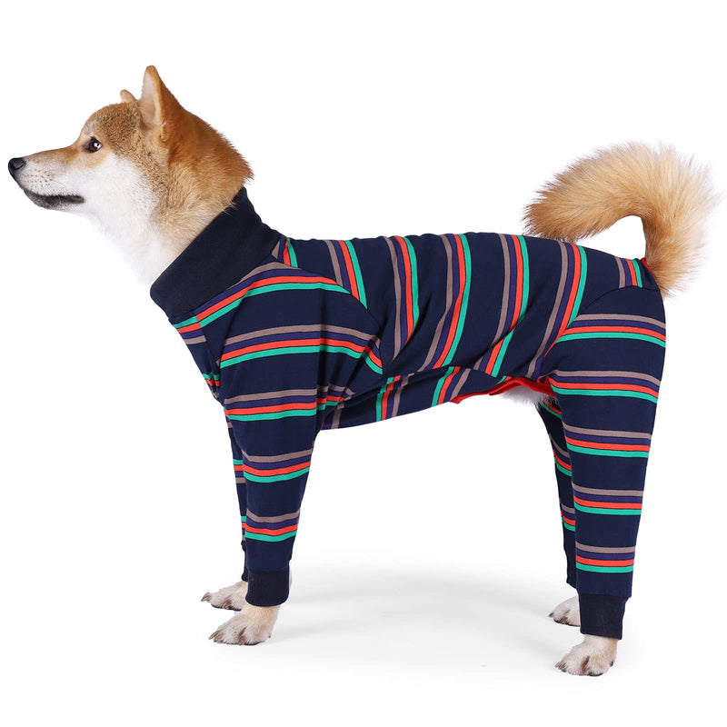 Dog Recovery Suit Abdominal Wound After Surgery Wear Prevent Licking Wounds E-Collar & Cone Alternatives Postoperative Shirt Dog Pajamas Long Sleeve Prevent Shedding X-Large (Pack of 1) Blue - BeesActive Australia