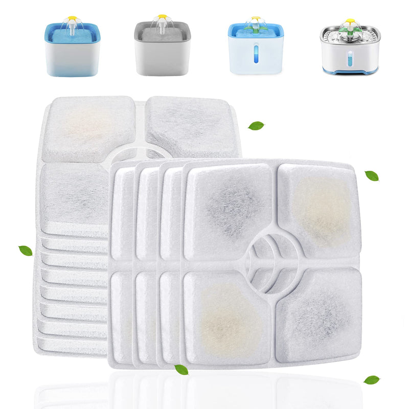Cat Water Fountain Filters, Cirfifth Cat Fountain Filter Replacement, for Square Cat Water Fountain Inside 12 Pack - BeesActive Australia