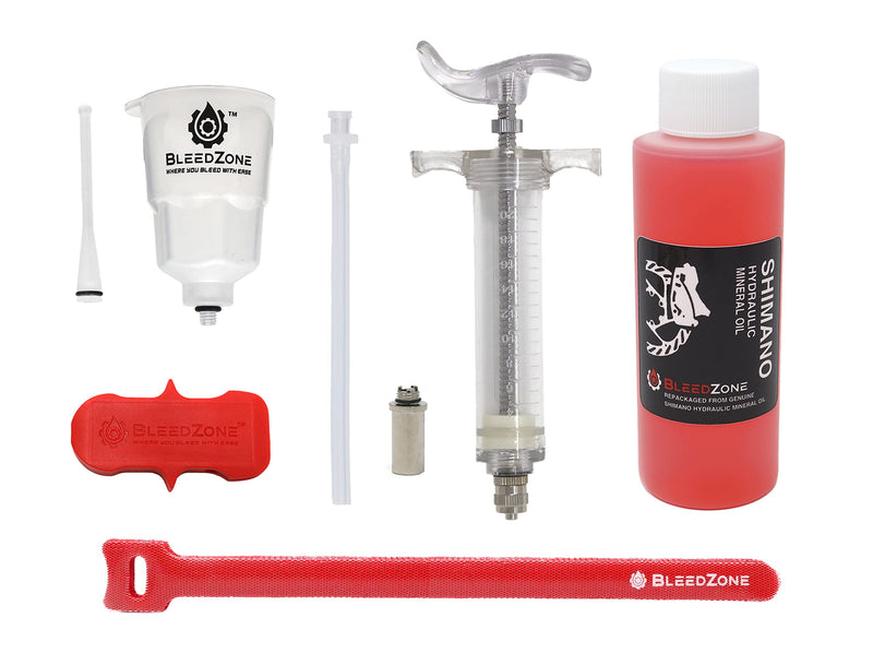 Bleed Kit for Shimano Road/Gravel Brakes with Pro Syringe and 120ml Mineral Oil - BeesActive Australia