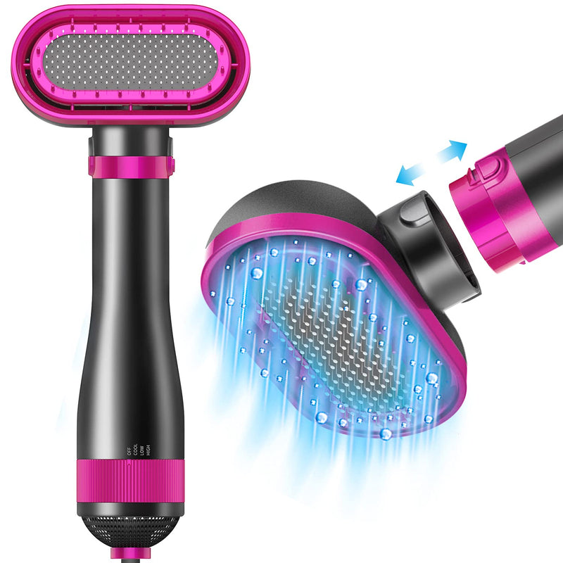 Upgraded Pet Hair Dryer Brush,2 in 1 Pet Grooming Dryer for Small/Medium Dog & Cat,2 Heat Settings & 3 Adjustable Blowing Dryer - BeesActive Australia