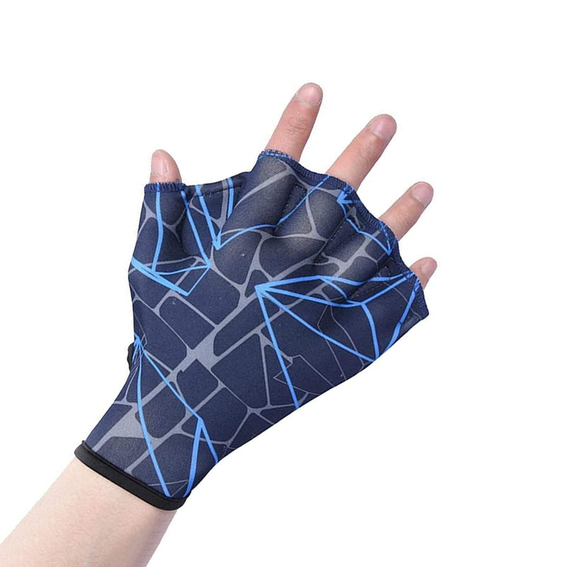 DEPHNES Nylon Swimming Gloves Aquatic Swimming Webbed Gloves Water Training Hand Webbed Hands Webbed Flippers Swim Gear Gloves Fit Aquatic Training Swim Costume Dive Hand Equipment Large - BeesActive Australia