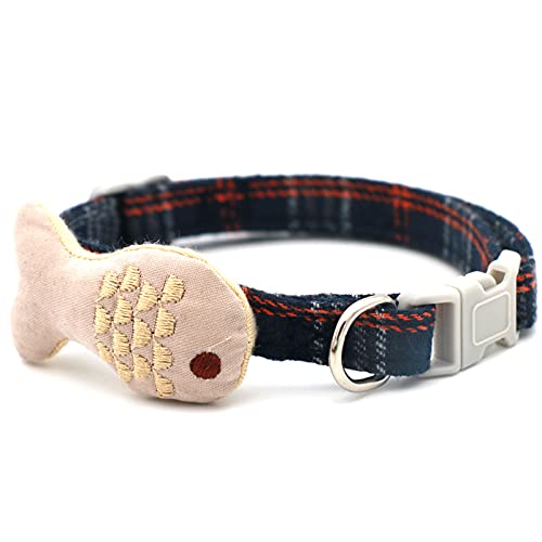Cat Collar with Bell, MUZIEBA Safe Kitten Collar Kitty Necklace for Small Dogs Cat Kitten Girl Boy Adjustable Length(1pcs) Beige - BeesActive Australia