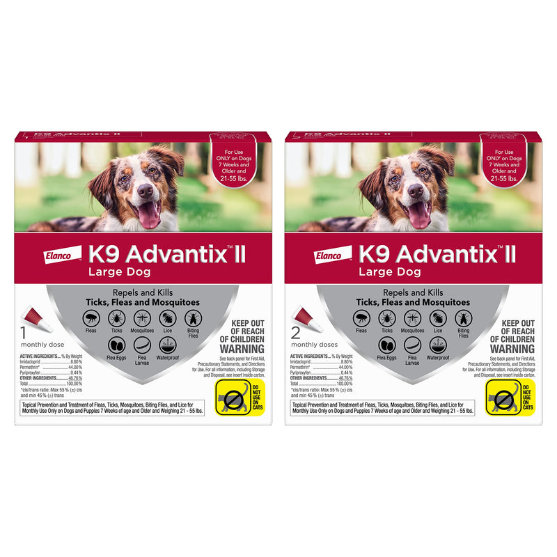 K9 Advantix II Flea and Tick Prevention for Large Dogs 3-Pack, 21-55 Pounds - BeesActive Australia