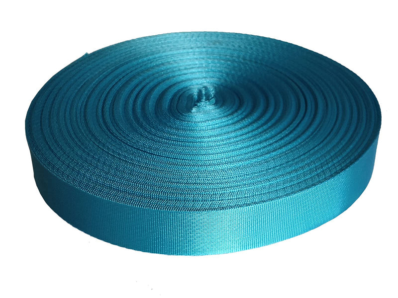 Yo-Yo2015 Nylon Webbing 1 Inch 30 Yards Durable Flat Nylon Webbing Strap for Backpack,Cargo Strap,Pet Leash or Collar,Gardening,Craft Lake Blue 15024 1 Inch--15 Yards - BeesActive Australia