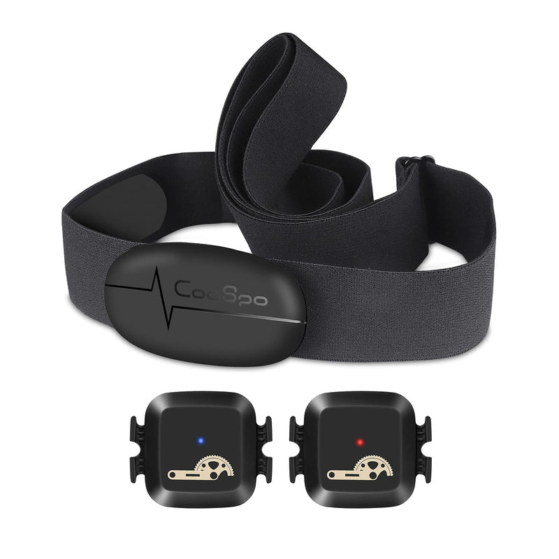 CooSpo Heart Rate Monitor Chest Strap Bike Cadence and Speed Sensor with Bluetooth Ant+ Dual Mode - BeesActive Australia