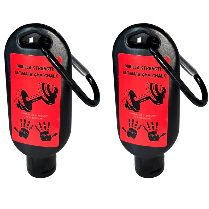 Sincere Gear Ultimate Sports Chalk Liquid Chalk for Weight Lifting, Rock Climing, Cross Training, & Powerlifting, Gym Approved Workout Chalk for Hands & Calluses 2 Pack 50ML Keychains - BeesActive Australia