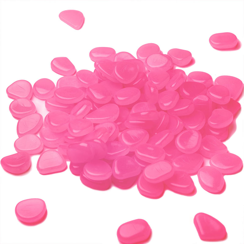 Kaiyuan Dynasty Glow in The Dark Rocks 300Pcs Pink Glow Stones, Glowing Rocks for Fish Tankns 300 - BeesActive Australia