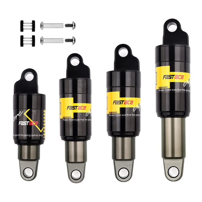 JFOYH MTB Rear Shocks Bicycle Coil Spring Shock Absorber For MTB/E-Bike/Snow Bike/Scooter, 125mm/150mm/165mm/185mm x 650LBS - 125mm x 19mm Eye to Eye 125mm, 650lbs - BeesActive Australia