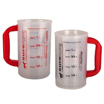 Whirley DrinkWorks SureScoop Pelleted and Sweet Feed Graduated Measuring Scoop for Horses Goats or Sheep - BeesActive Australia