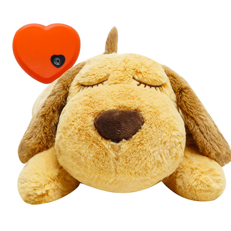 HonourHope Dog Heartbeat Toy for Anxiety Relief, Dog Soft Plush Toy Pet Calming Puppy Behavioral Training Aid Toy Pet Companion Pillow for Puppy Dog Cat Kitty Pets Heartbeat Dog - BeesActive Australia