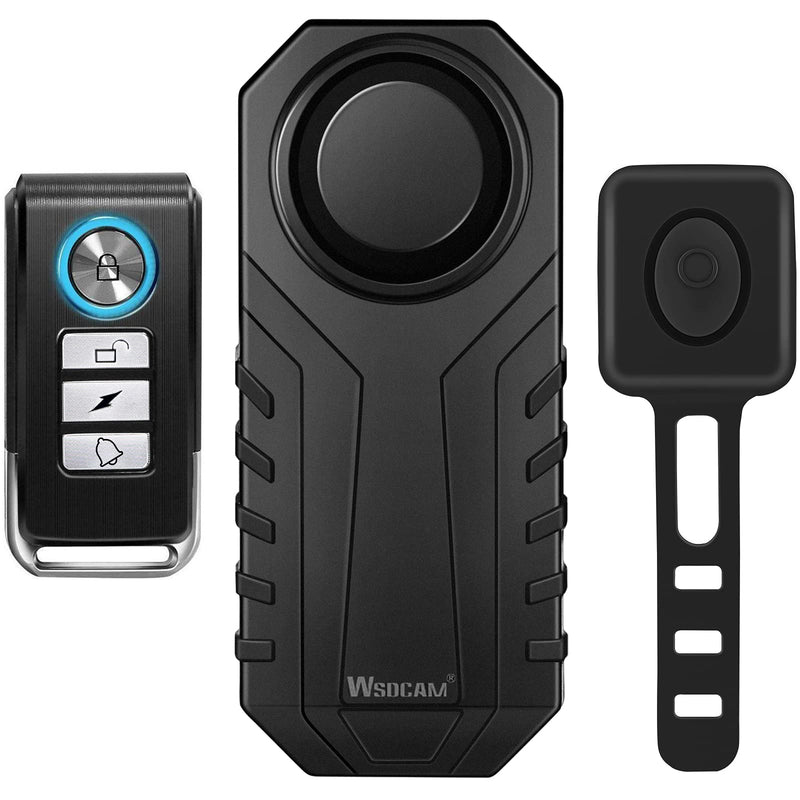 WSDCAM Bike Alarm Horn with Remote Loud 113dB, Waterproof Wireless Antitheft Vibration Bicycle Alarm with Bike Horn for Adults Mountain Bike Road Bicycle Scooter - BeesActive Australia