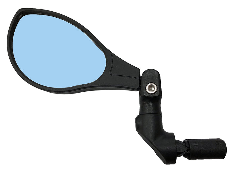 Hafny NEW Bar End Bike Mirror, HD Automotive Grade Glass Lens, Large Surface, Shatterproof, Multi-Angle Adjustable, E-Bike Mirrors, (HF-M902LB-FR08 (Left Side, Blue Glass)) - BeesActive Australia
