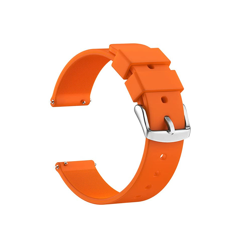 Sandein Watch Bands - Silicone Quick Release Soft Rubber Replacement Watch Strap - Compatible with 18mm, 20mm, 22mm Watch Straps (20mm, Orange) - BeesActive Australia