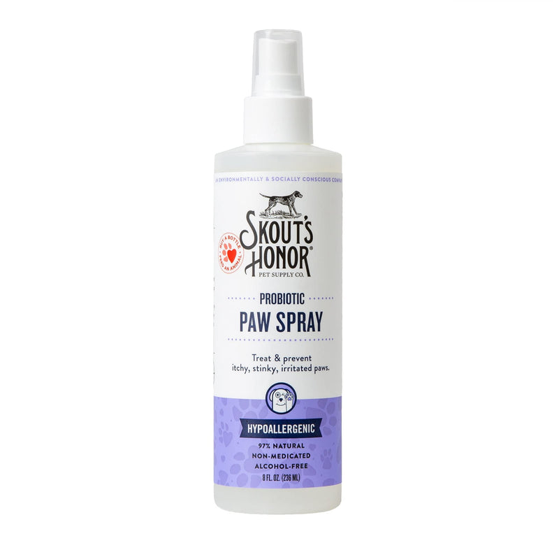 Skout's Honor: Probiotic Paw Spray Supports Healthy Skin and Relieves Itchy, Stinky, and Irritated Paws - Hypoallergenic, 8 oz. - BeesActive Australia