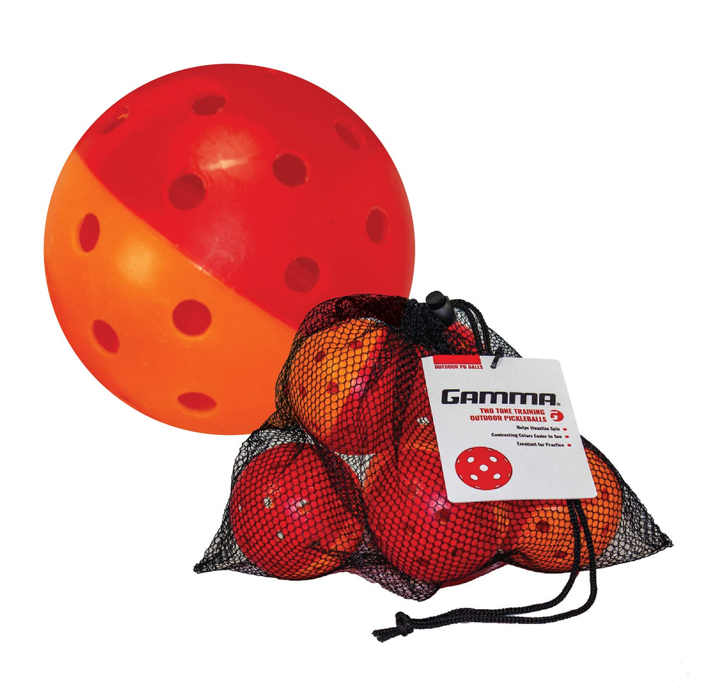 GAMMA Two Tone Recreation Training Indoor Pickleball Outdoor Red 6 Pack - BeesActive Australia