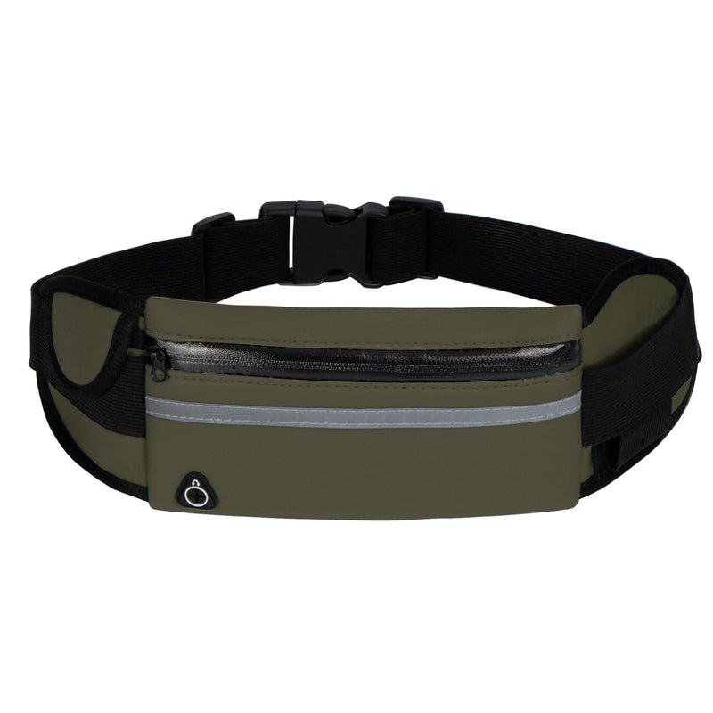 Running Belt Waist Packs,Workout Fanny Pack,Ultra Light Bounce Free Waist Pouch Fitness Workout Belt Sport Waist Pack for Women Men,Adjustable Waistband Bag for All Kinds of Phone (Army green) Army green - BeesActive Australia