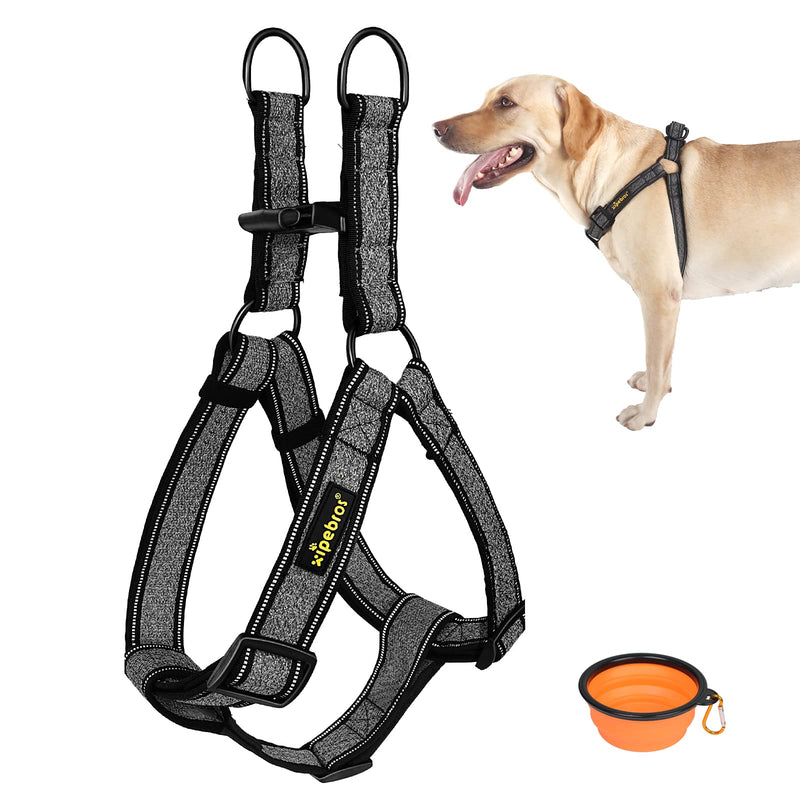 Xipebros Dog Harness , No Pull Dog Harness with Reflective Adjustable,Stops Pets from Pulling and Choking On Walks,Dog Harness for Small/Medium/Large Black XL - BeesActive Australia