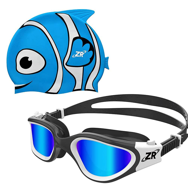ZIONOR G1MINI Kids Polarized Swim Goggles with Kids Swim Cap - BeesActive Australia