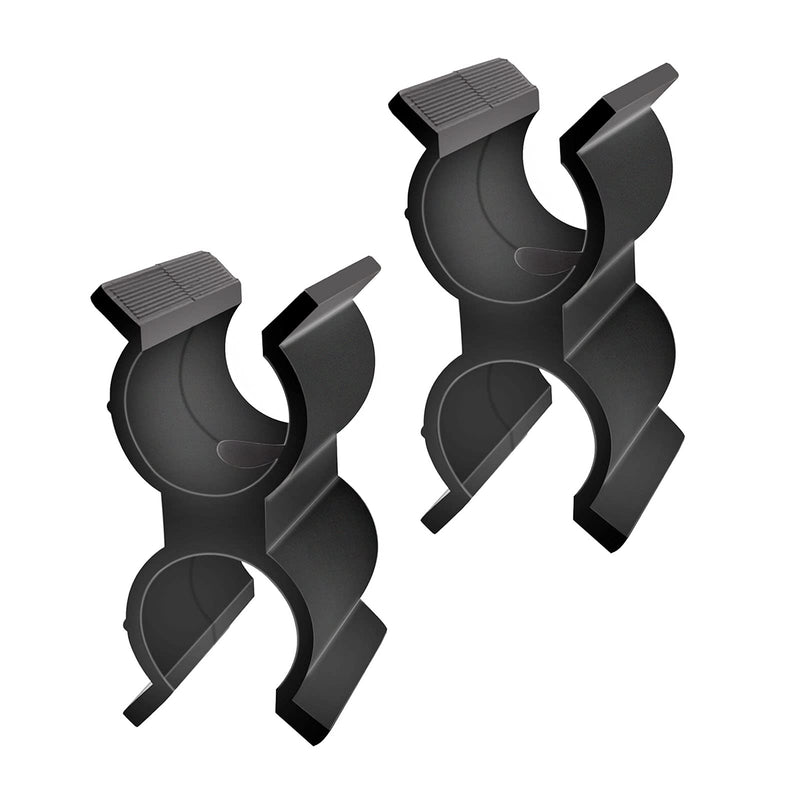 DOMUEN 2 Pack Bimini Top Pole Clips Holder Bimini Pole Clips Bimini Top Clips Bimini Clip Bimini Boat Clip for Anti Rattle Bimini Brace Security Boat Accessories, Black - BeesActive Australia