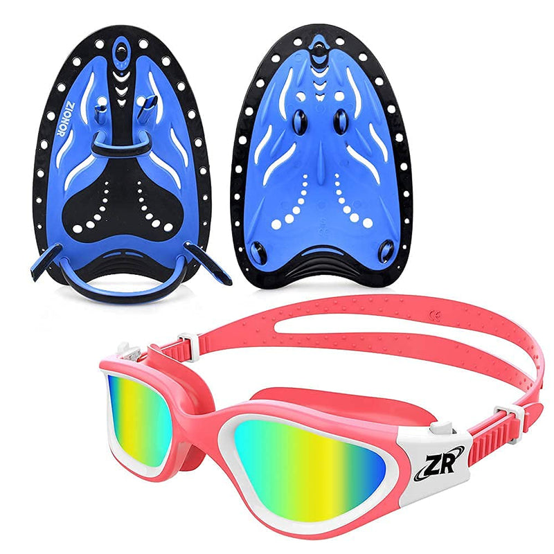 ZIONOR G1MINI Kids Polarized Swim Goggles with Swim Hand Paddles - BeesActive Australia