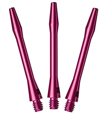 US Darts - 3 Sets (9 shafts) Pink Aluminum Dart Shafts + O'rings, 2" Medium - BeesActive Australia