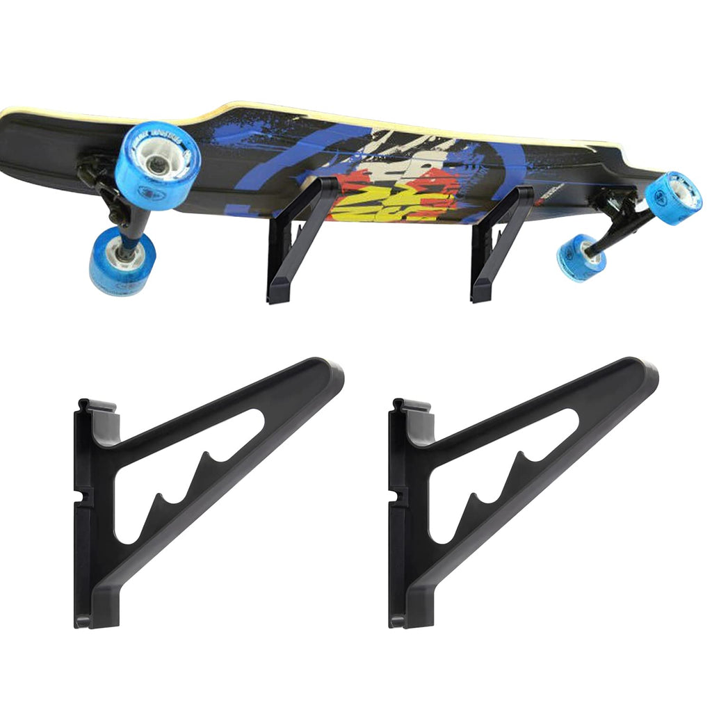 MIND&ACTION Skateboard Wall Mount Rack Board Display Wall Holder,Adjustable Storage Layers Space Saving Design,Versatile Wall Rack for Longboards Scooters Snowboards Skis 1 Board - BeesActive Australia