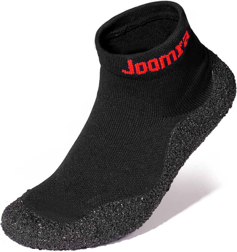 Joomra Womens Mens Minimalist Barefoot Sock Shoes | Zero Drop | ECO Vegan | Multi-Purpose & Ultra-Portable Water Footwear 11 Women/10 Men All Black - BeesActive Australia