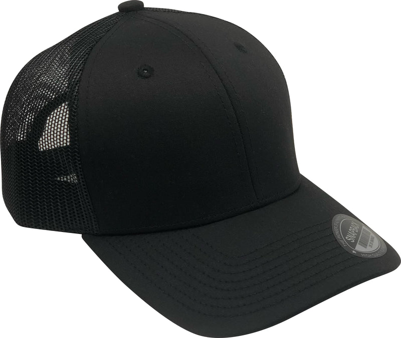 L2K Classics Plain Trucker Mesh Cap Baseball Cap - Mens Hats Trucker Hats for Men Black 1 - BeesActive Australia