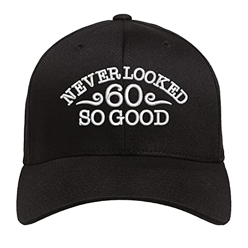 Embroidered dad Baseball Hats Funny Birthday Gift Happy 60th 70th 80th 90th Birthday Party Ideas Black-60 Years Old - BeesActive Australia