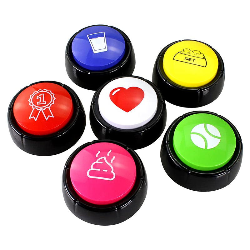 Dog Buttons Speech- Recordable Answer Buttons- 30s Recordable Custom Message Easy Button Record Pet Tool Communication Device for Dogs Cats - BeesActive Australia