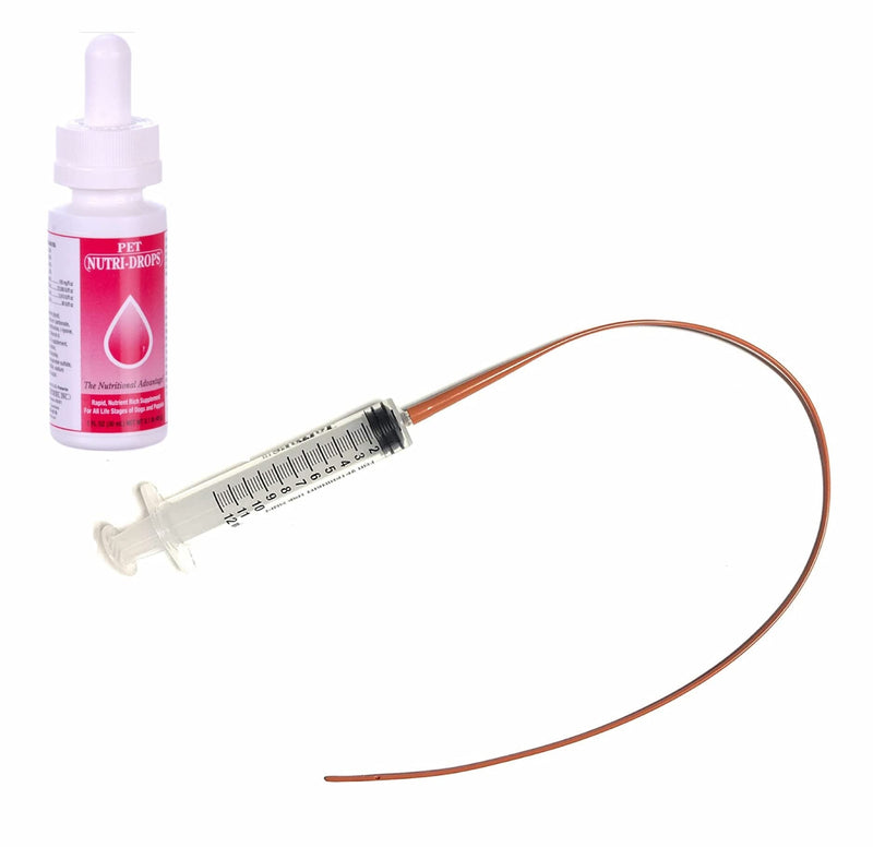 LBH Market Puppy Kitten Feeding Tube Kit Includes Kendall Feeding Tube, 12 Ml Syringe, Pet Nutri-Drops Whelping Supplies (5 FR) - BeesActive Australia