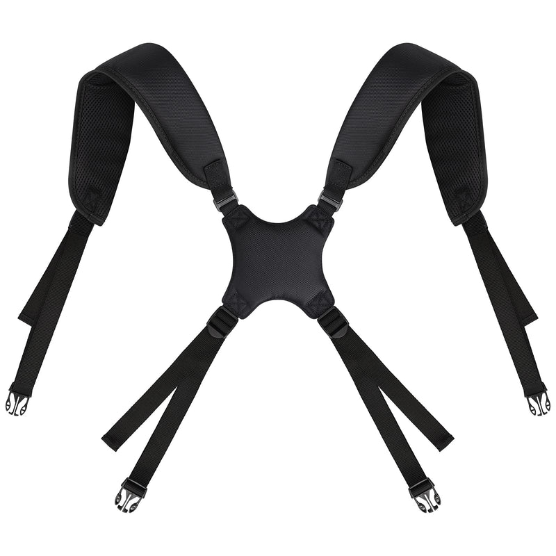 Quick Side Release Plastic Buckle Golf Bag Shoulder Straps Black - BeesActive Australia