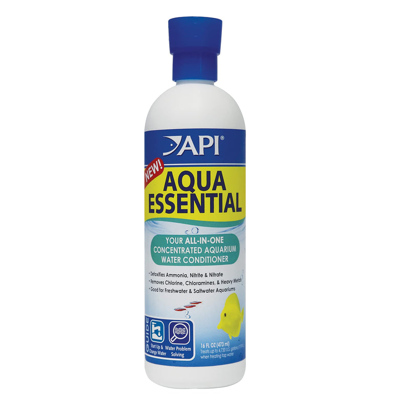 API Aqua Essential Water Conditioner, All-in-One Highly Concentrated Aquarium Formula, Instantly Removes Chlorines, Chloramines, Ammonia, Nitrites, Nitrates and Neutralizes Heavy Metal 16 OZ. - BeesActive Australia