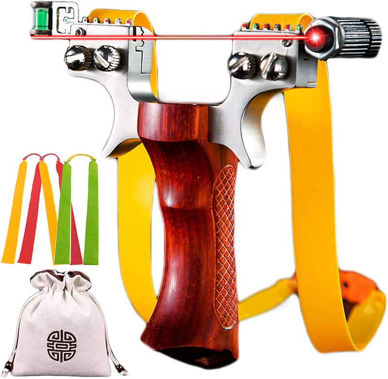 Svyaxfa Slingshot Alloy Heavy Professional Slingshots Set for Adult Hunting Powerful Stainless Steel Handle High Velocity Catapult Slingshots alloy slingshot - BeesActive Australia