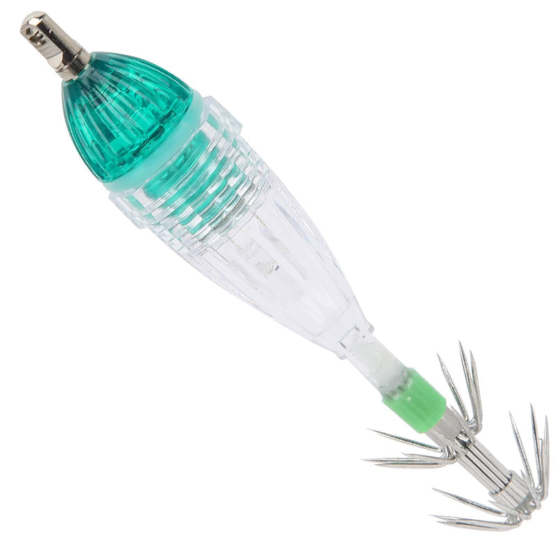 VGEBY Fishing Lure Light, Fishing LED Lure Light Squid Shape Green Light Color Bait Underwater Lamp with Hook - BeesActive Australia