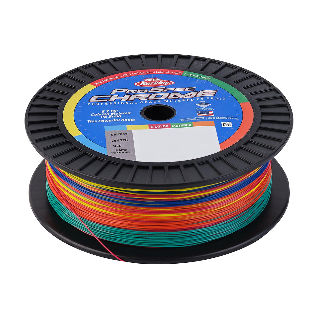 Berkley ProSpec Chrome 5x20' Metered Braid Fishing Line - BeesActive Australia